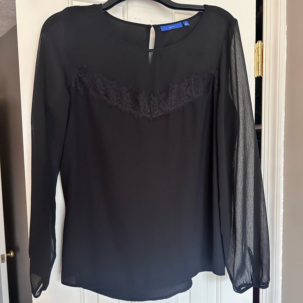Black lace top